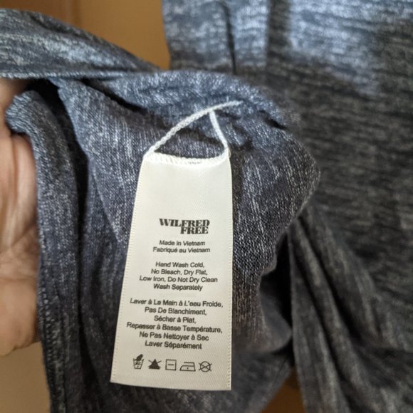 Wilfred Free Tulip Style Skirt - Size Large Heathered Grey - Picture 4 of 5